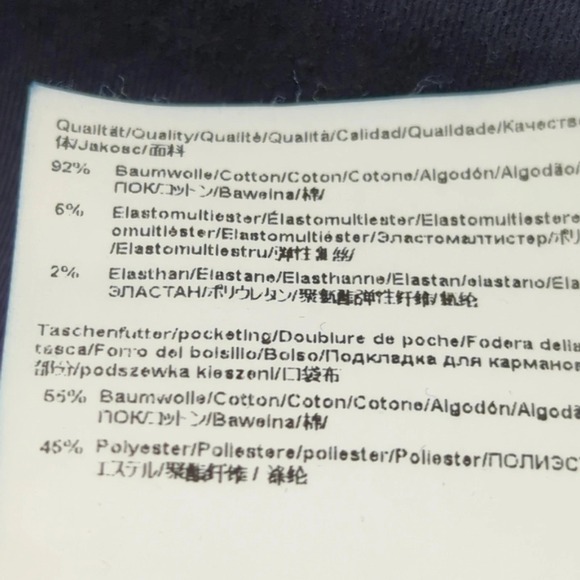 Boss Hugo Boss Pants Mens 34x32 Blue Chino Straight Work Business Preppy Cuffed - Picture 6 of 13